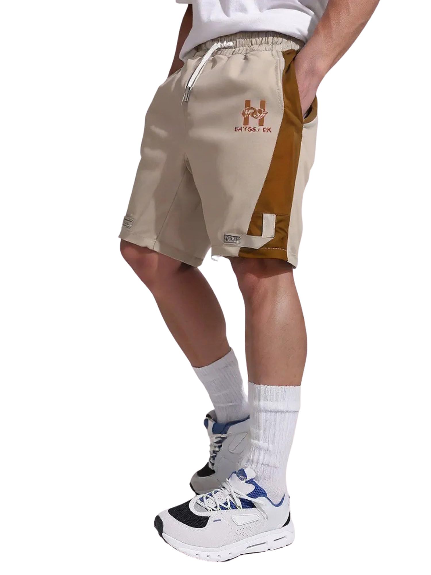 Lymio Men Shorts | Casual Shorts for Men (Shorts-39-Beige-XL